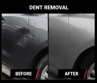 Dent repair before and after